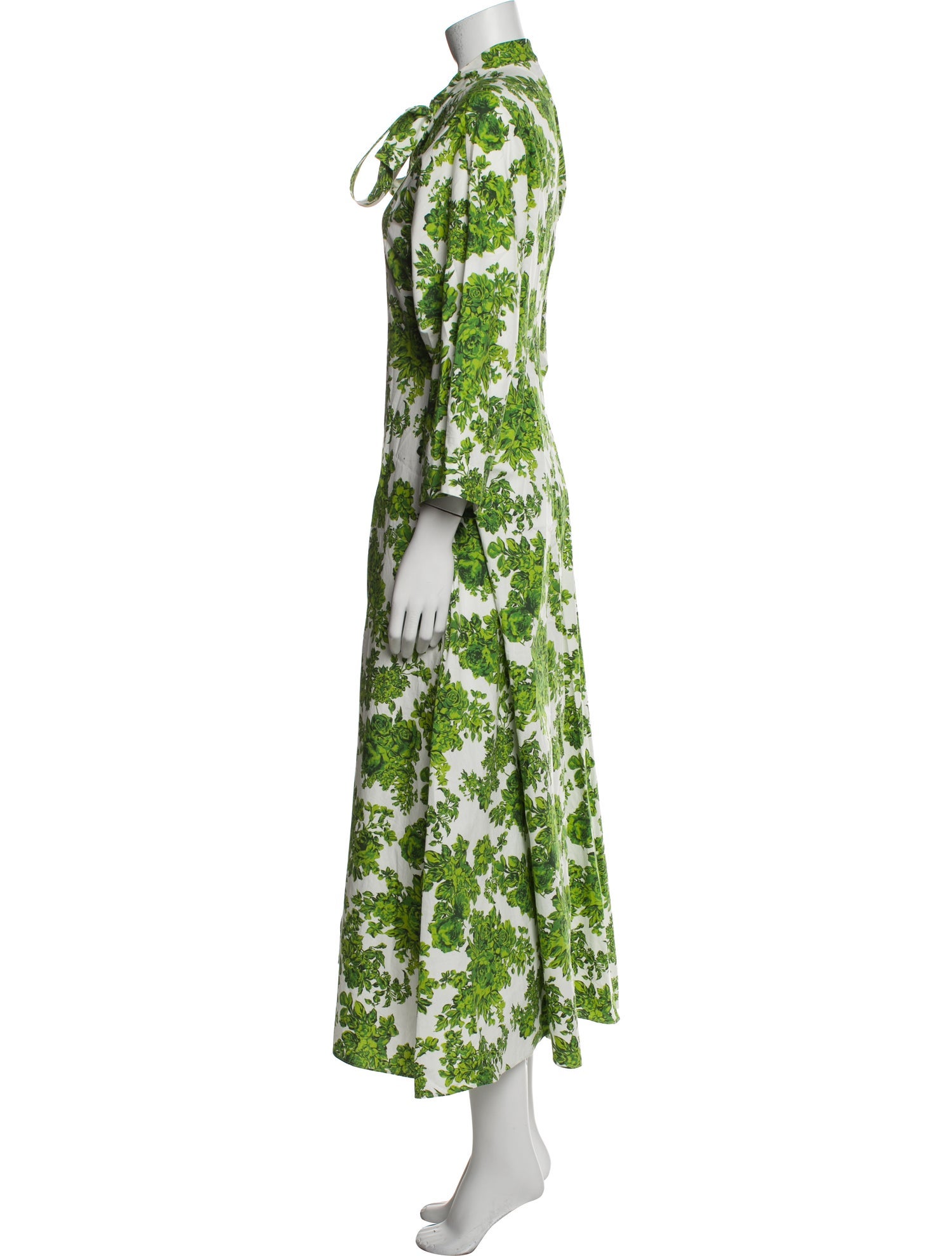 Emilia Wickstead Floral Print Long Dress