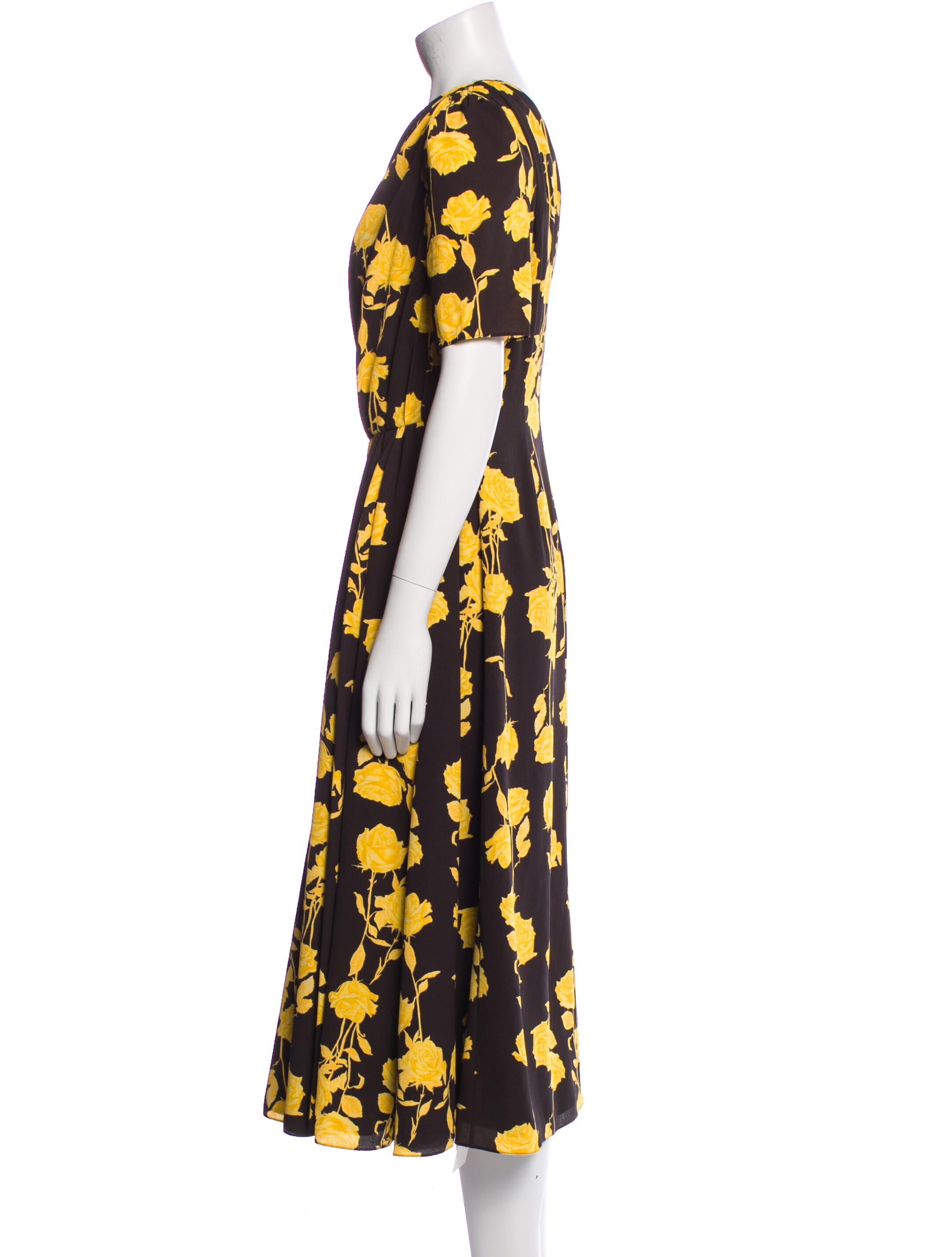 Emilia Wickstead Floral Print Midi Length Dress w/ Tags