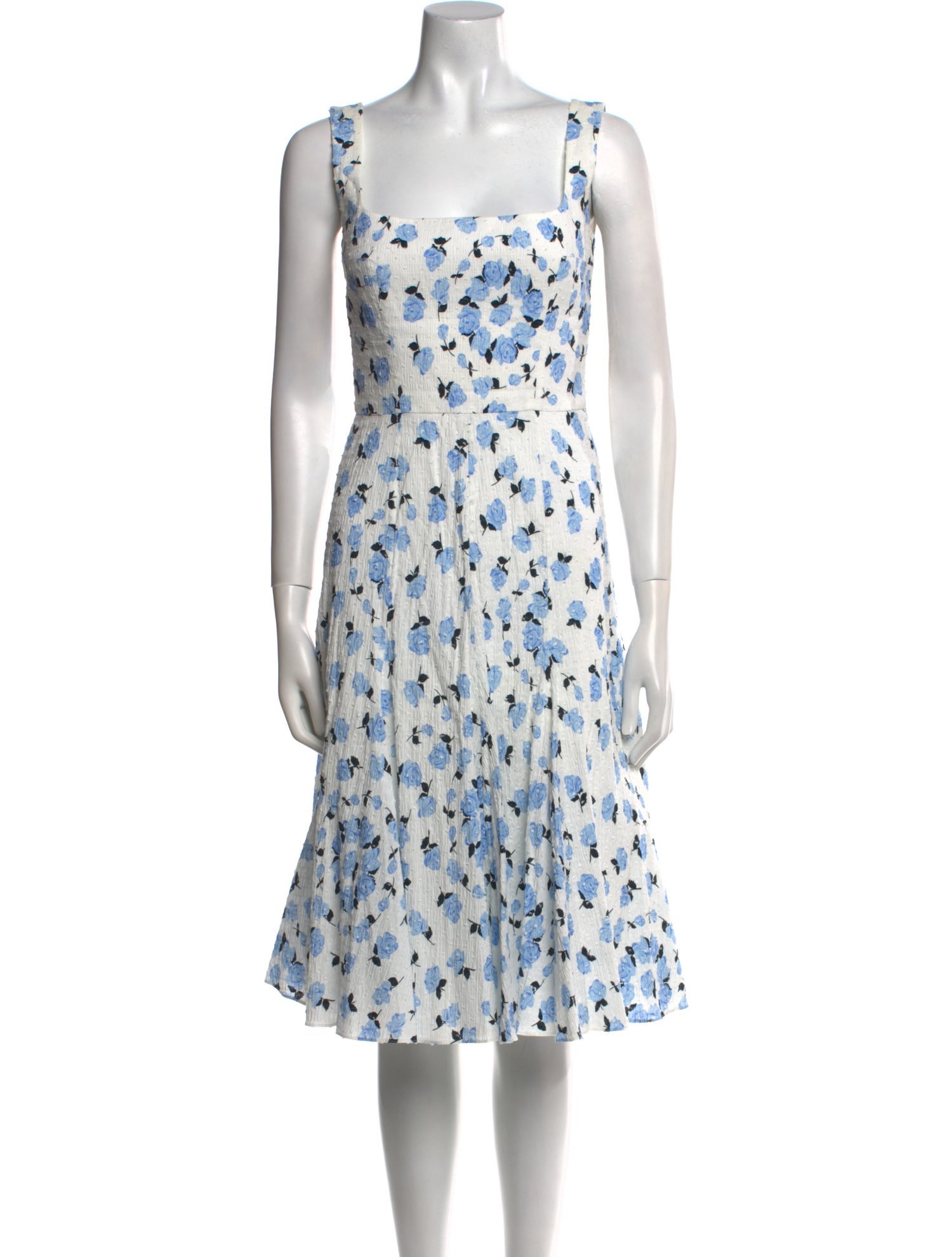 Emilia Wickstead Floral Print Knee-Length Dress