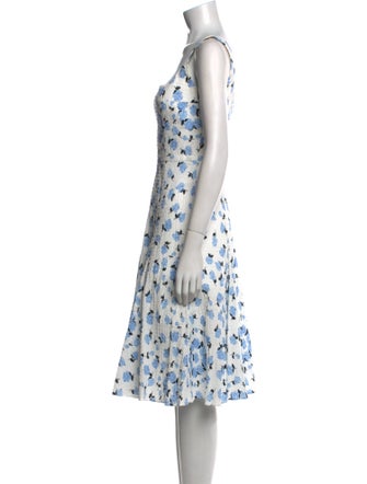 Emilia Wickstead Floral Print Knee-Length Dress