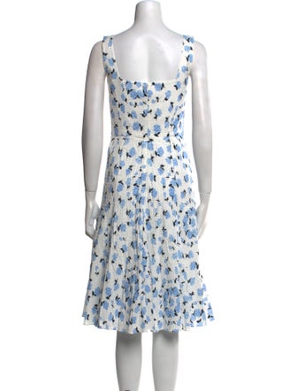 Emilia Wickstead Floral Print Knee-Length Dress