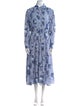 Emilia Wickstead Floral Print Long Dress
