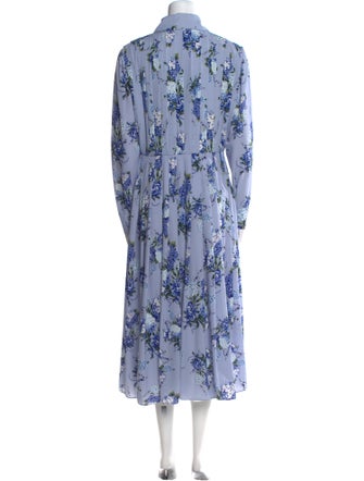 Emilia Wickstead Floral Print Long Dress