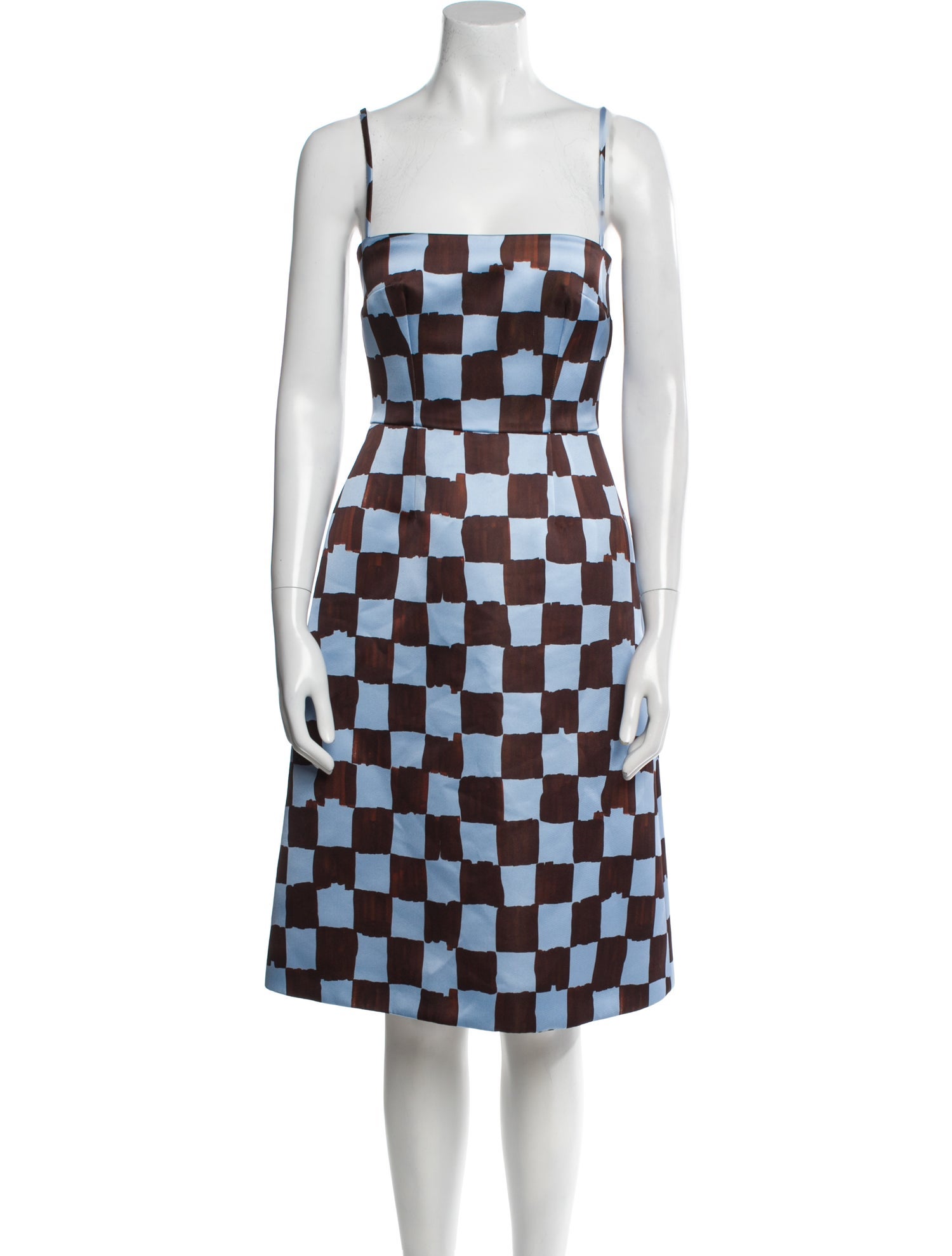 Emilia Wickstead Plaid Print Knee-Length Dress