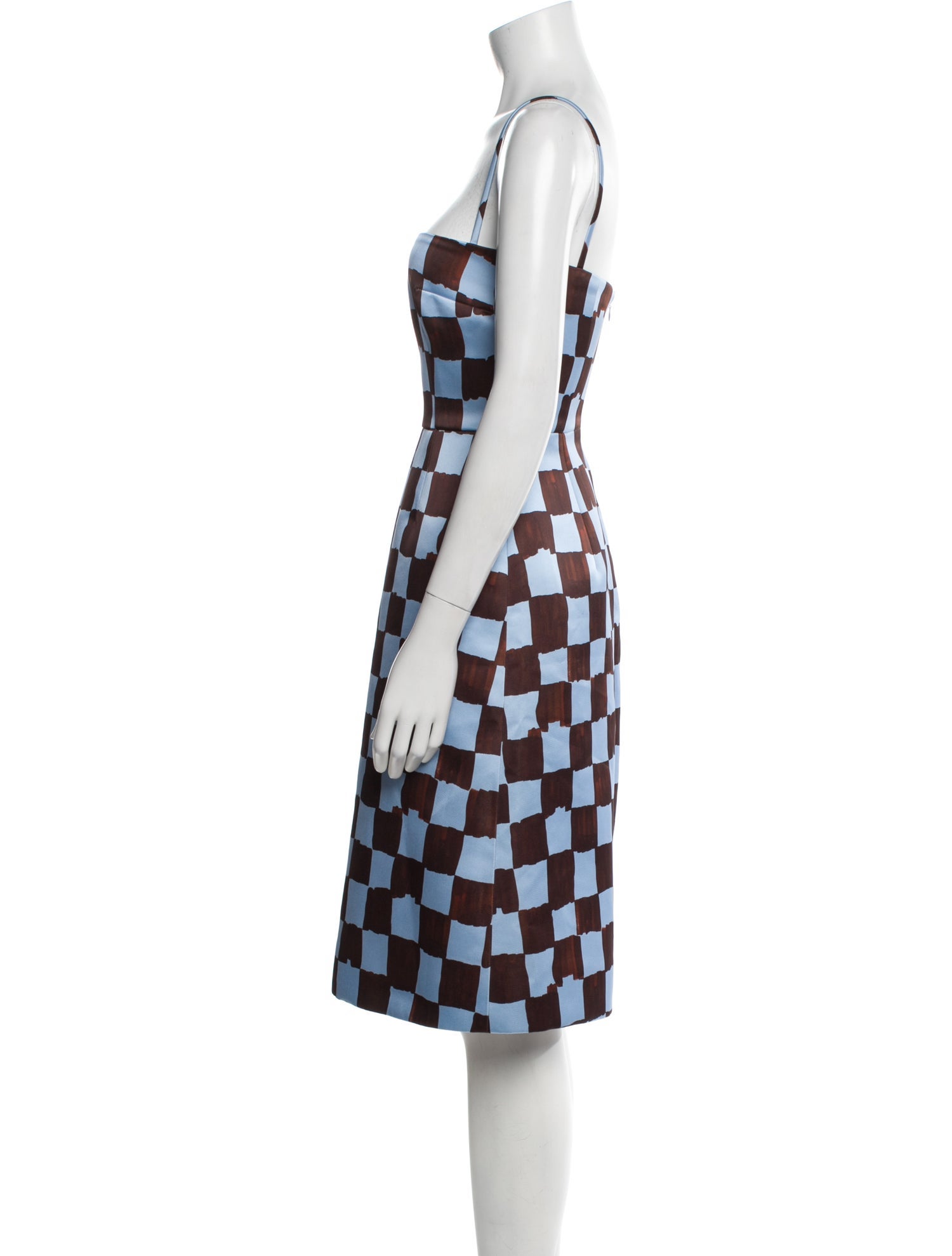 Emilia Wickstead Plaid Print Knee-Length Dress