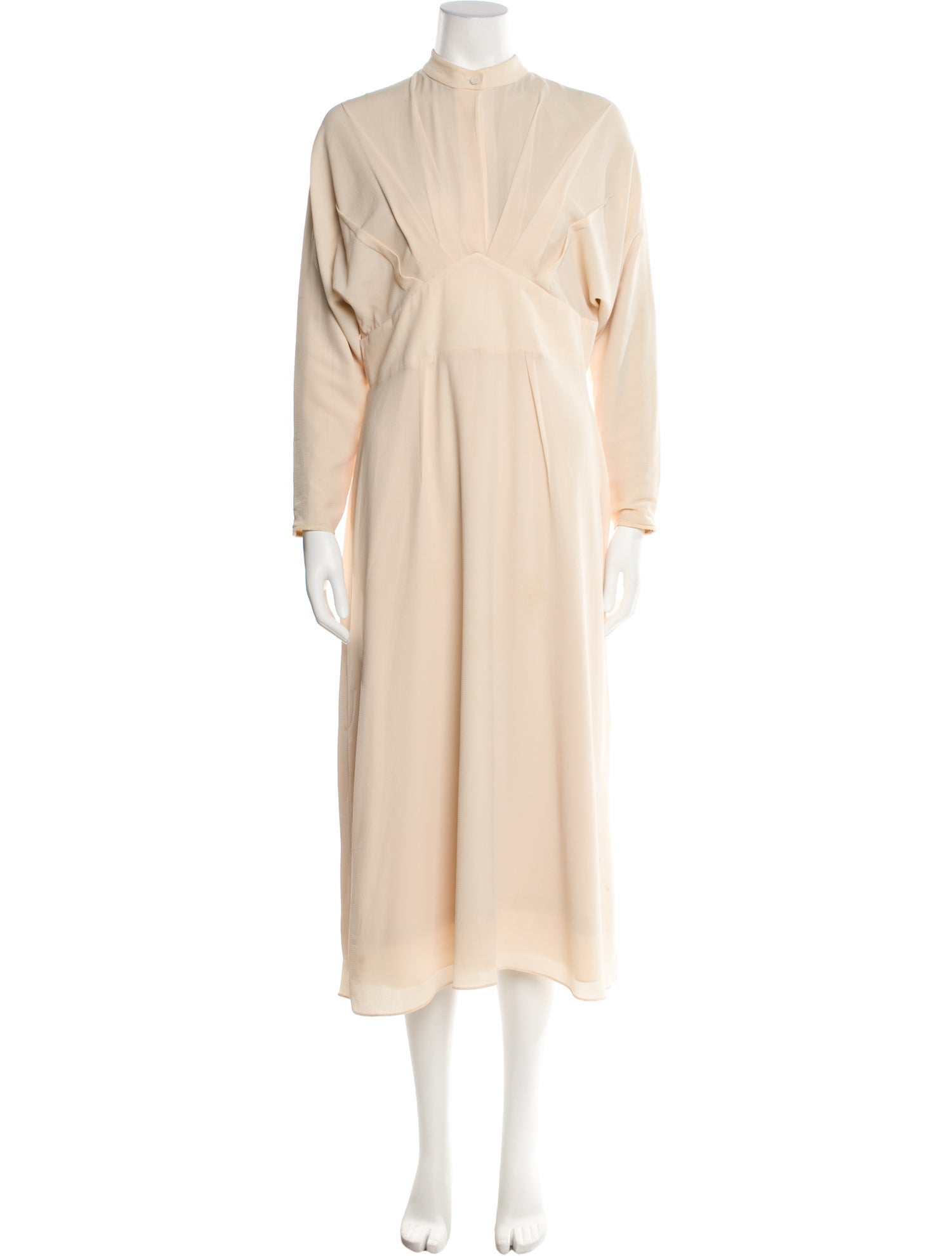 Emilia Wickstead Mock Neck Midi Length Dress