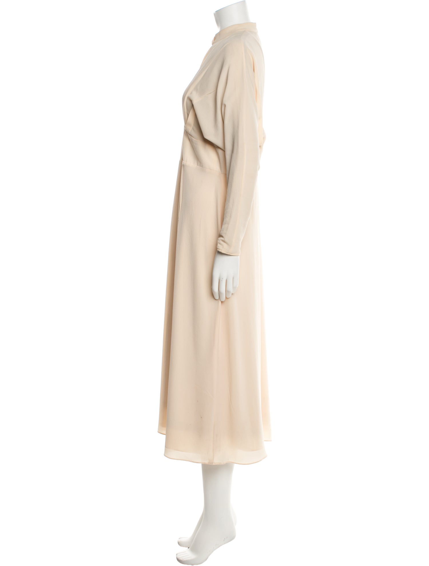 Emilia Wickstead Mock Neck Midi Length Dress