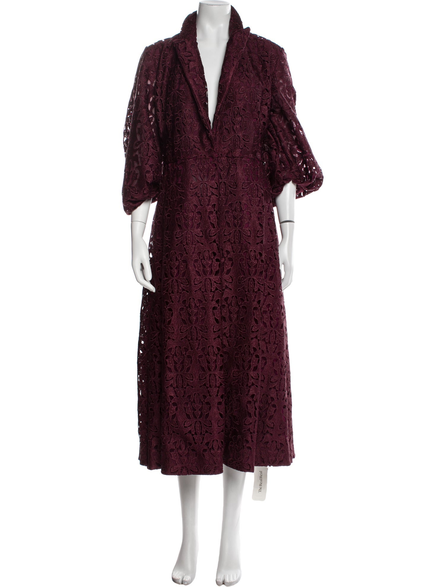 Emilia Wickstead Lace Pattern Long Dress