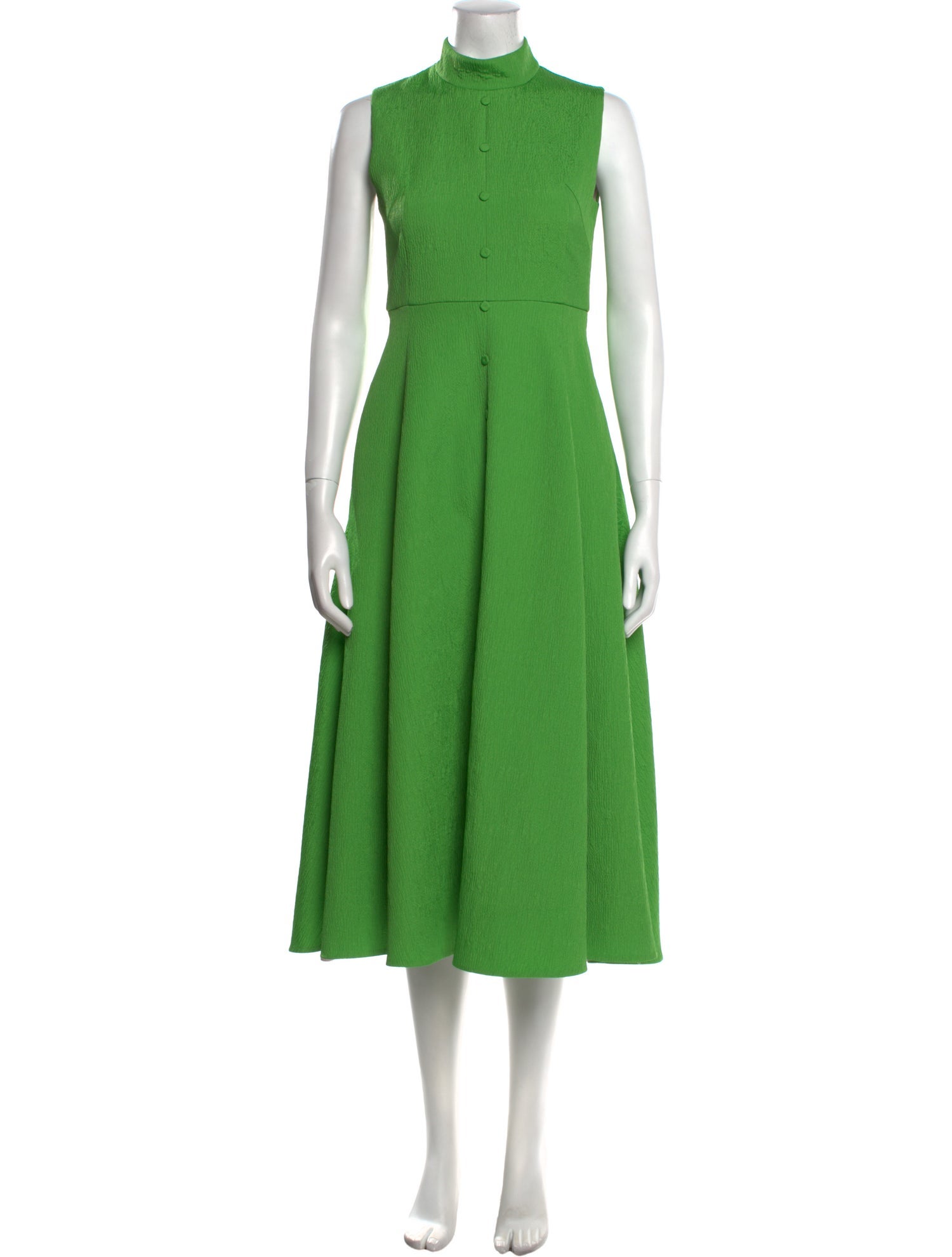 Emilia Wickstead Mock Neck Long Dress