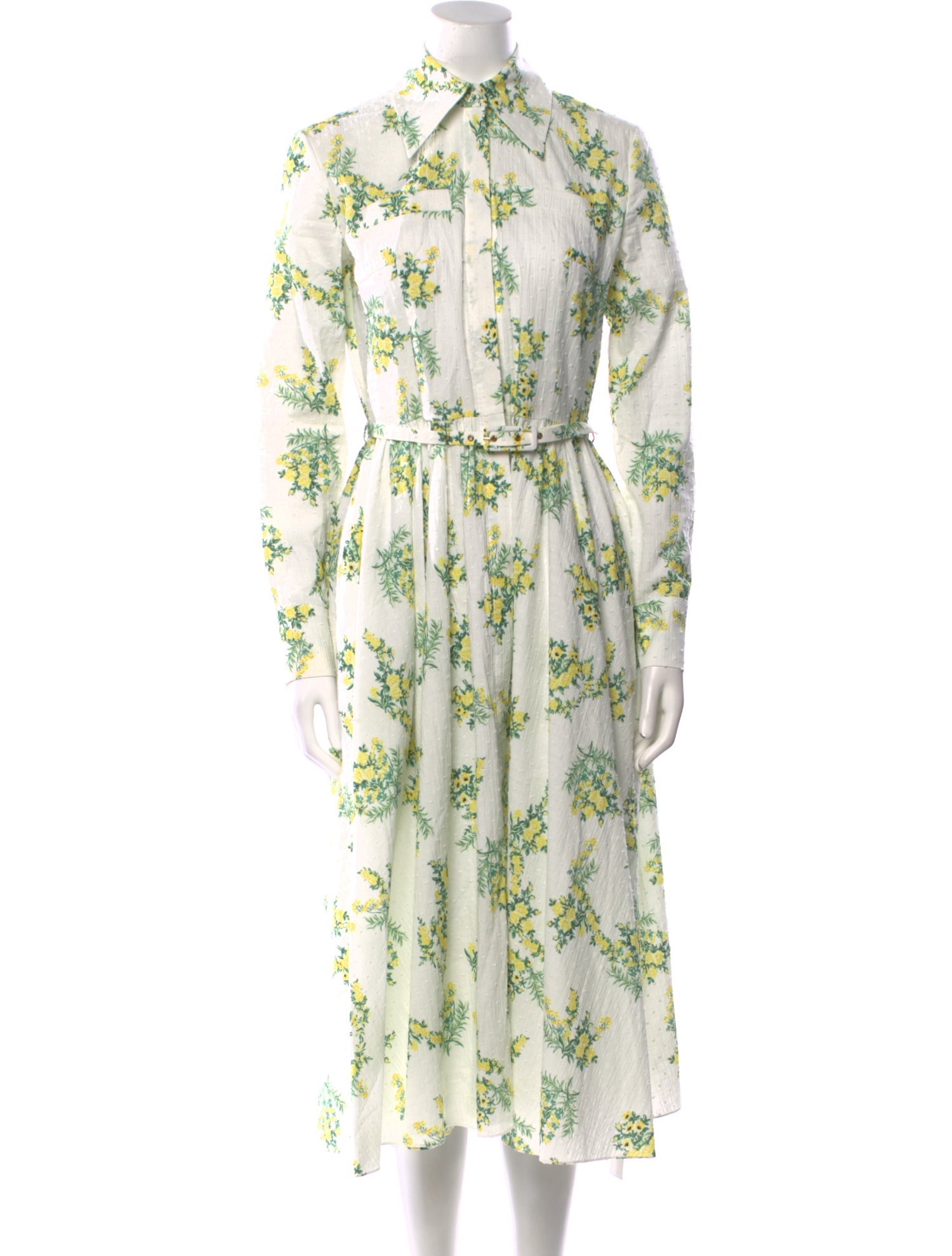 Emilia Wickstead Floral Print Midi Length Dress
