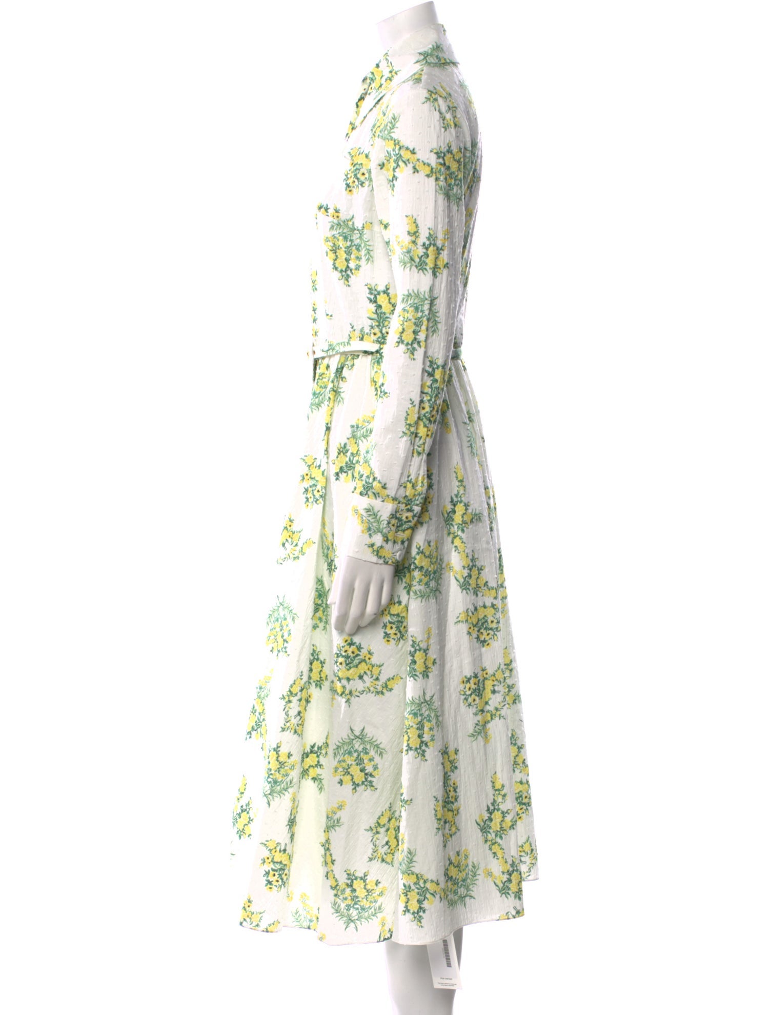 Emilia Wickstead Floral Print Midi Length Dress