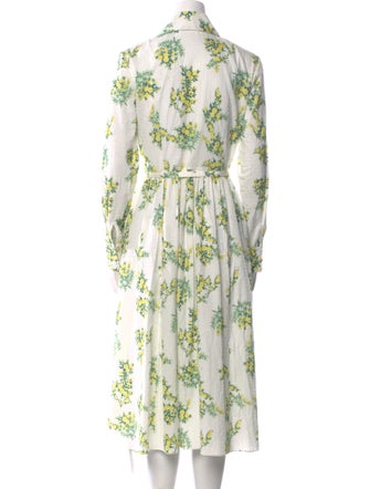Emilia Wickstead Floral Print Midi Length Dress