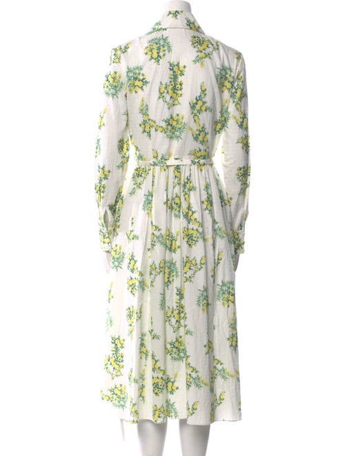 Emilia Wickstead Floral Print Midi Length Dress