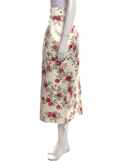 Emilia Wickstead Floral Print Midi Length Skirt