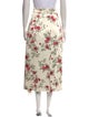 Emilia Wickstead Floral Print Midi Length Skirt