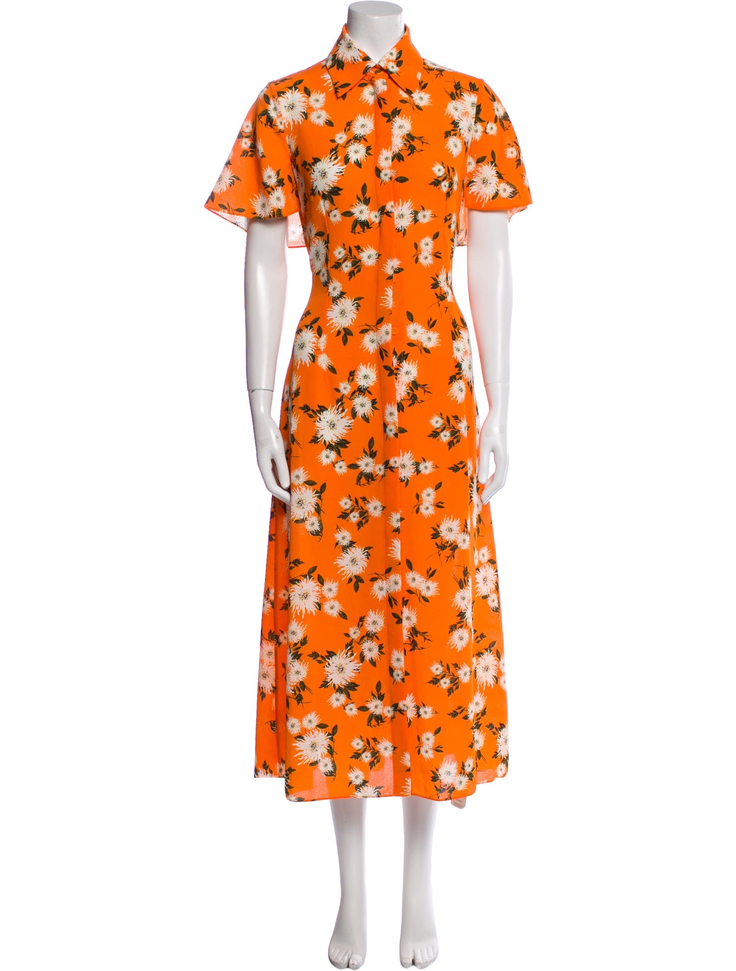 Emilia Wickstead Floral Print Long Dress