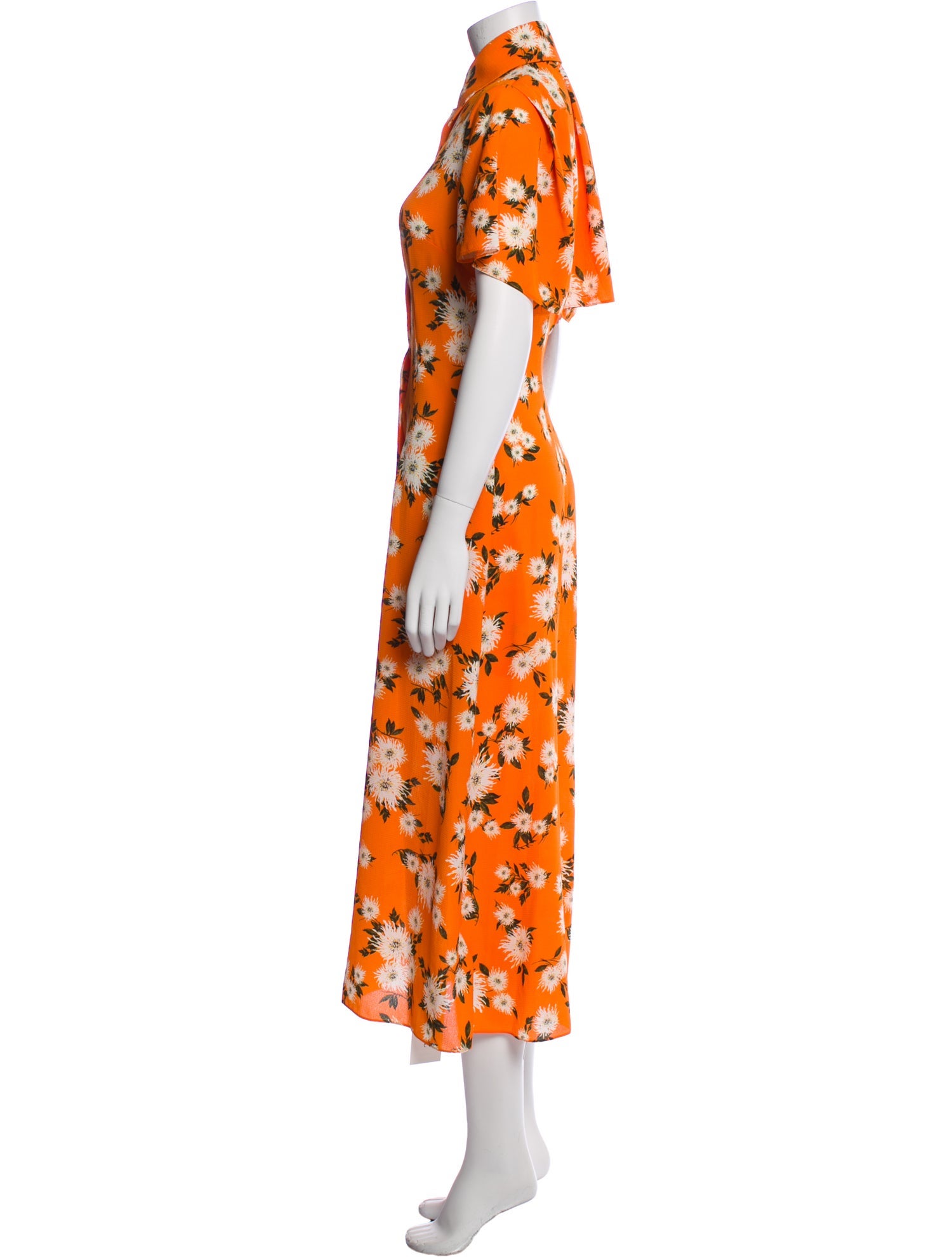 Emilia Wickstead Floral Print Long Dress