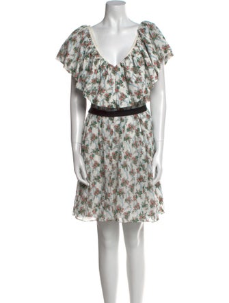 Emilia Wickstead Floral Print Mini Dress