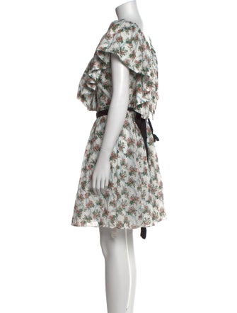 Emilia Wickstead Floral Print Mini Dress