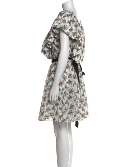 Emilia Wickstead Floral Print Mini Dress