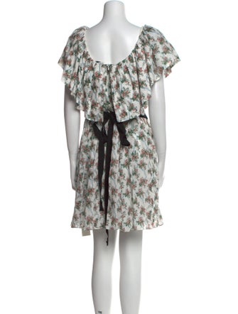 Emilia Wickstead Floral Print Mini Dress