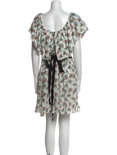 Emilia Wickstead Floral Print Mini Dress