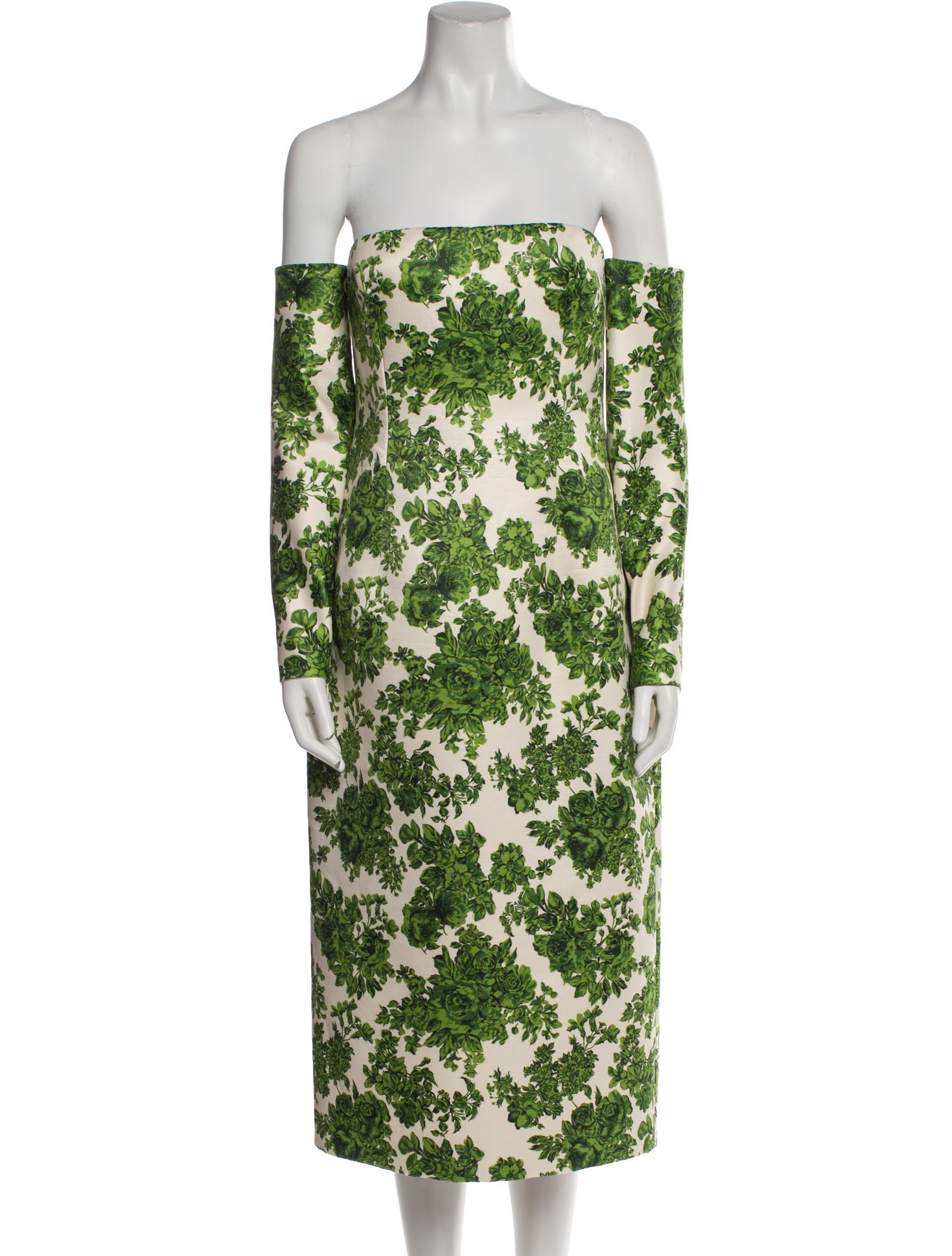 Emilia Wickstead Floral Print Knee-Length Dress