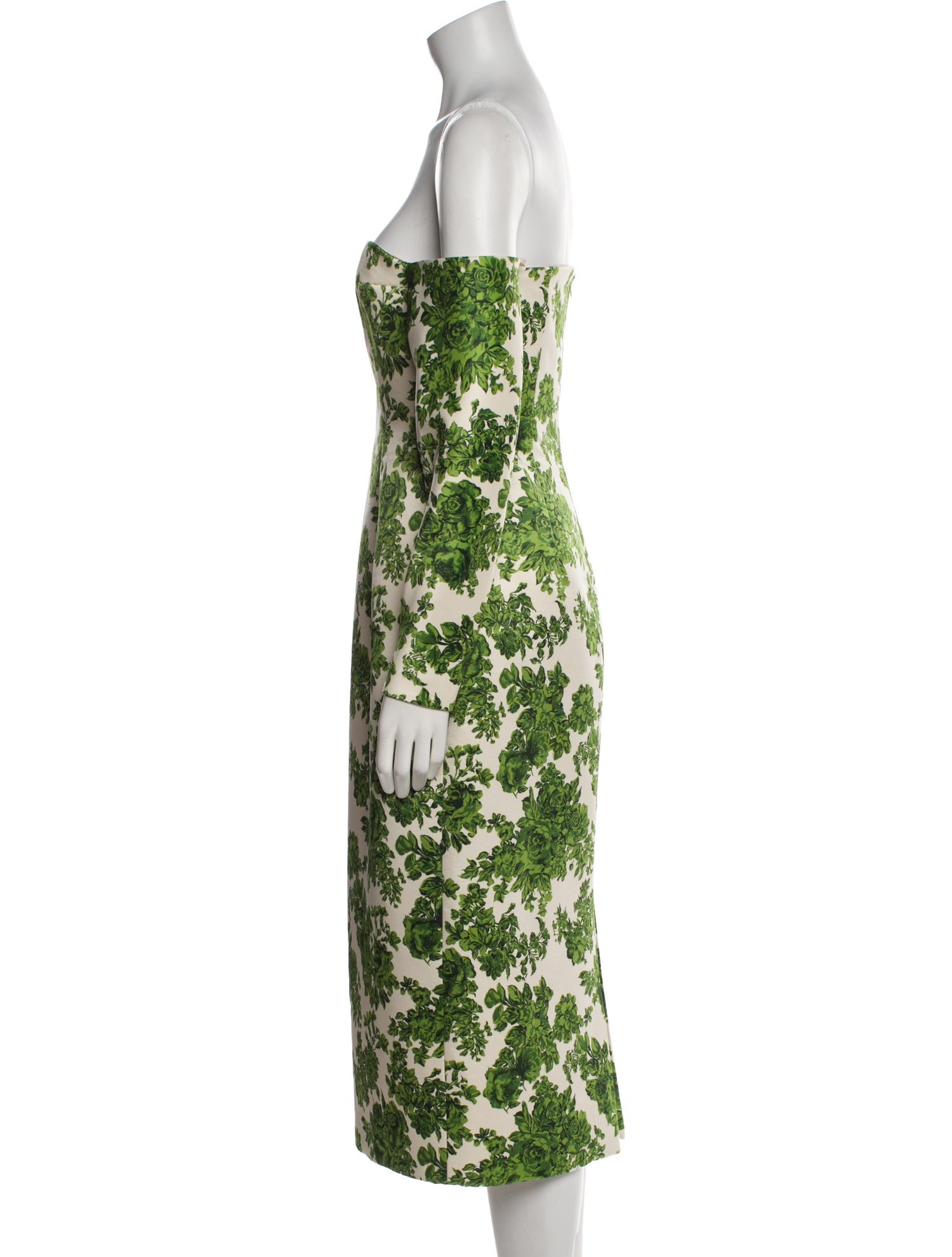 Emilia Wickstead Floral Print Knee-Length Dress