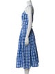 Emilia Wickstead Plaid Print Midi Length Dress