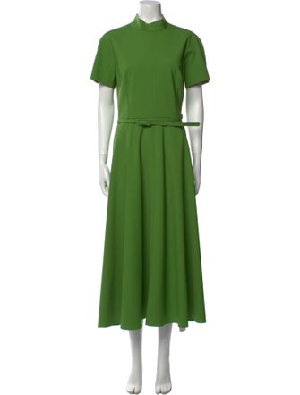 Emilia Wickstead Mock Neck Long Dress