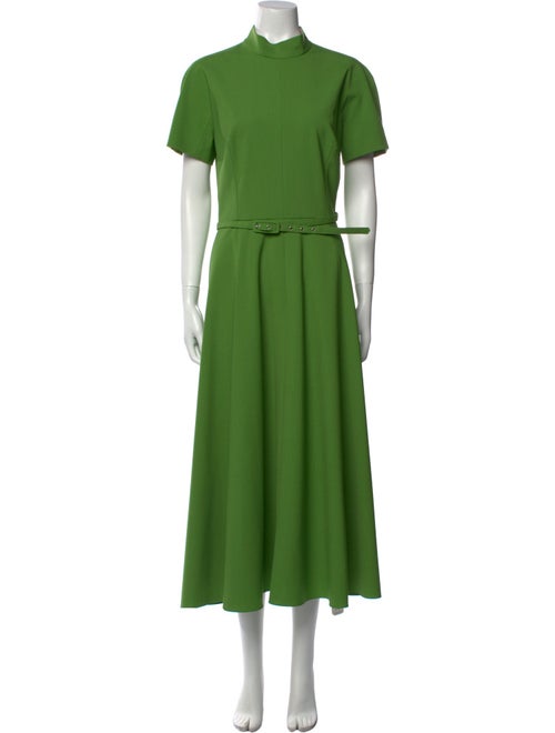 Emilia Wickstead Mock Neck Long Dress