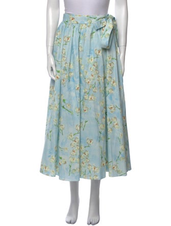 Emilia Wickstead Printed Midi Length Skirt
