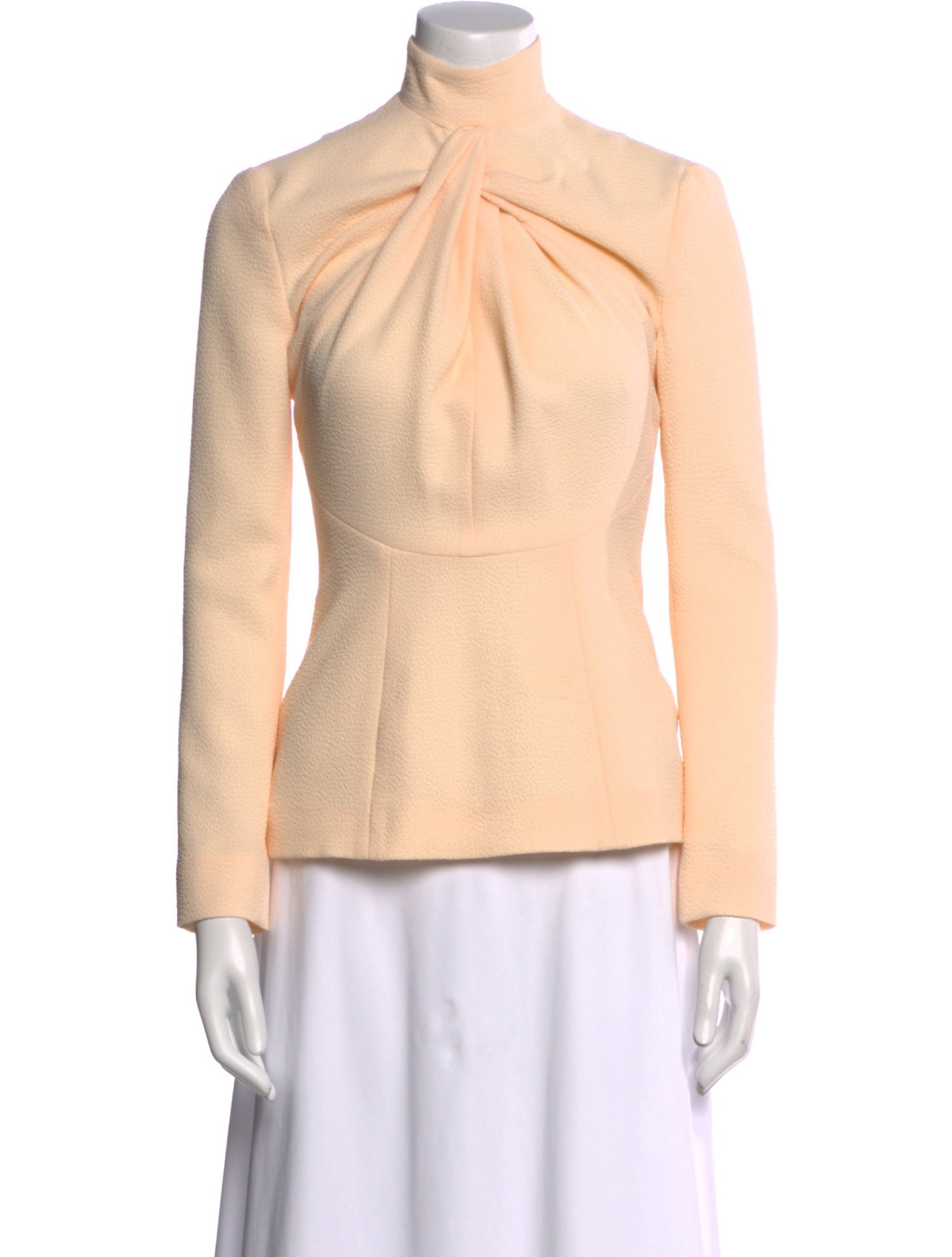 Emilia Wickstead Mock Neck Long Sleeve Top