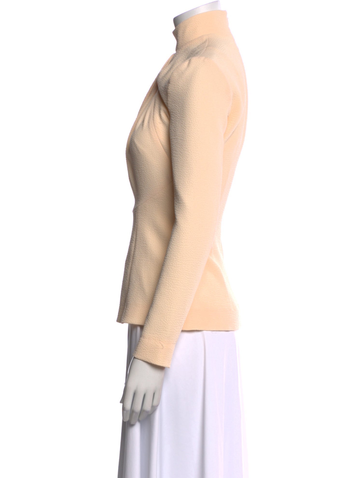 Emilia Wickstead Mock Neck Long Sleeve Top