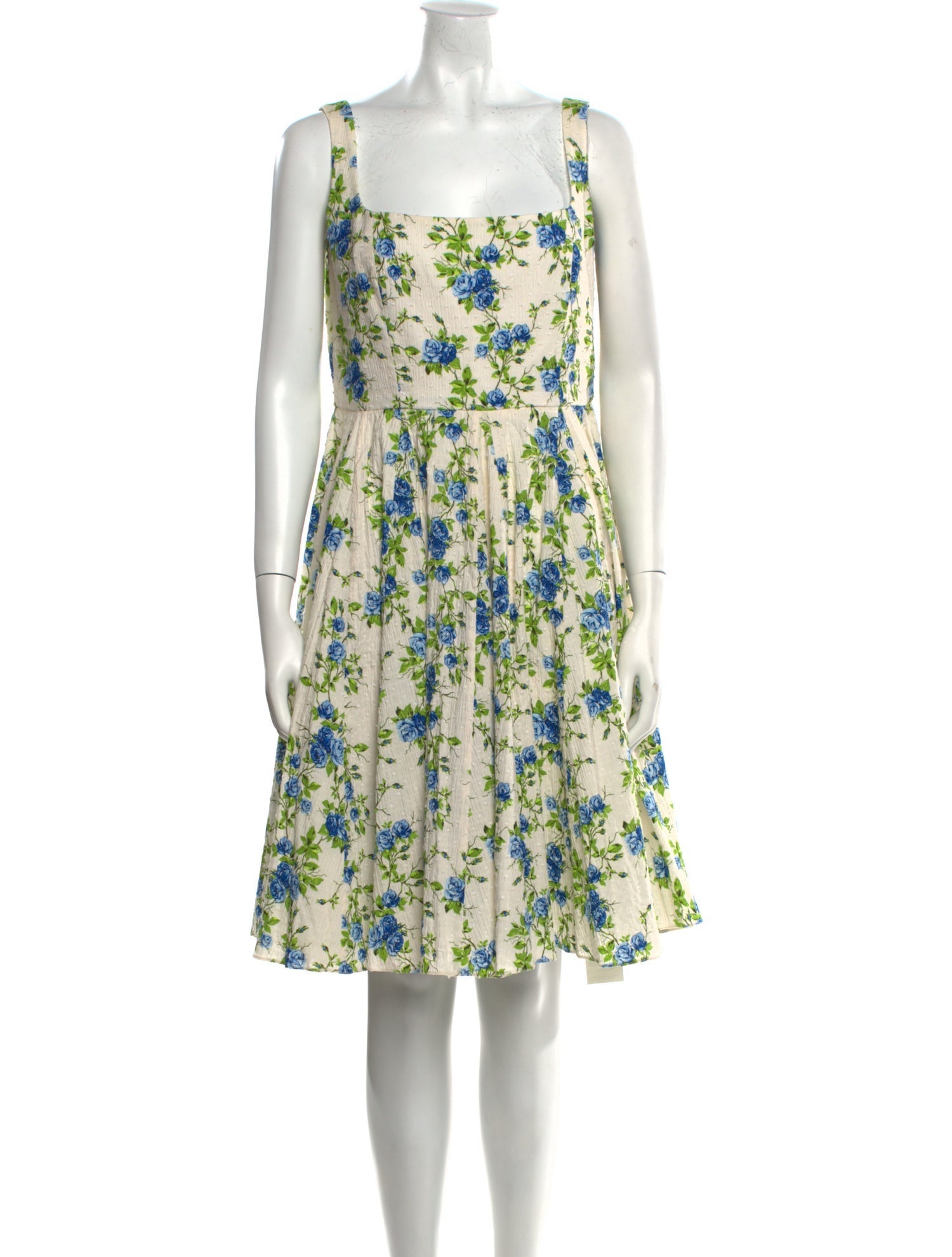 Emilia Wickstead Floral Print Knee-Length Dress