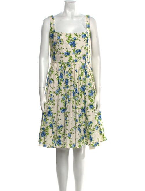 Emilia Wickstead Floral Print Knee-Length Dress
