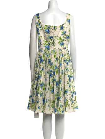 Emilia Wickstead Floral Print Knee-Length Dress