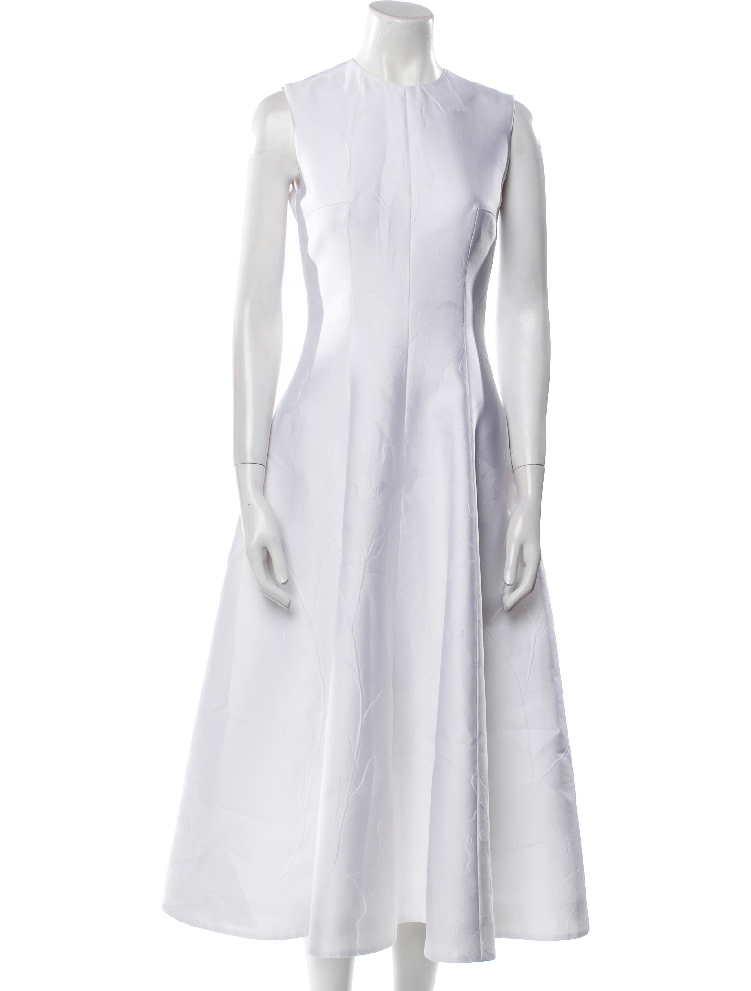 Emilia Wickstead Crew Neck Long Dress