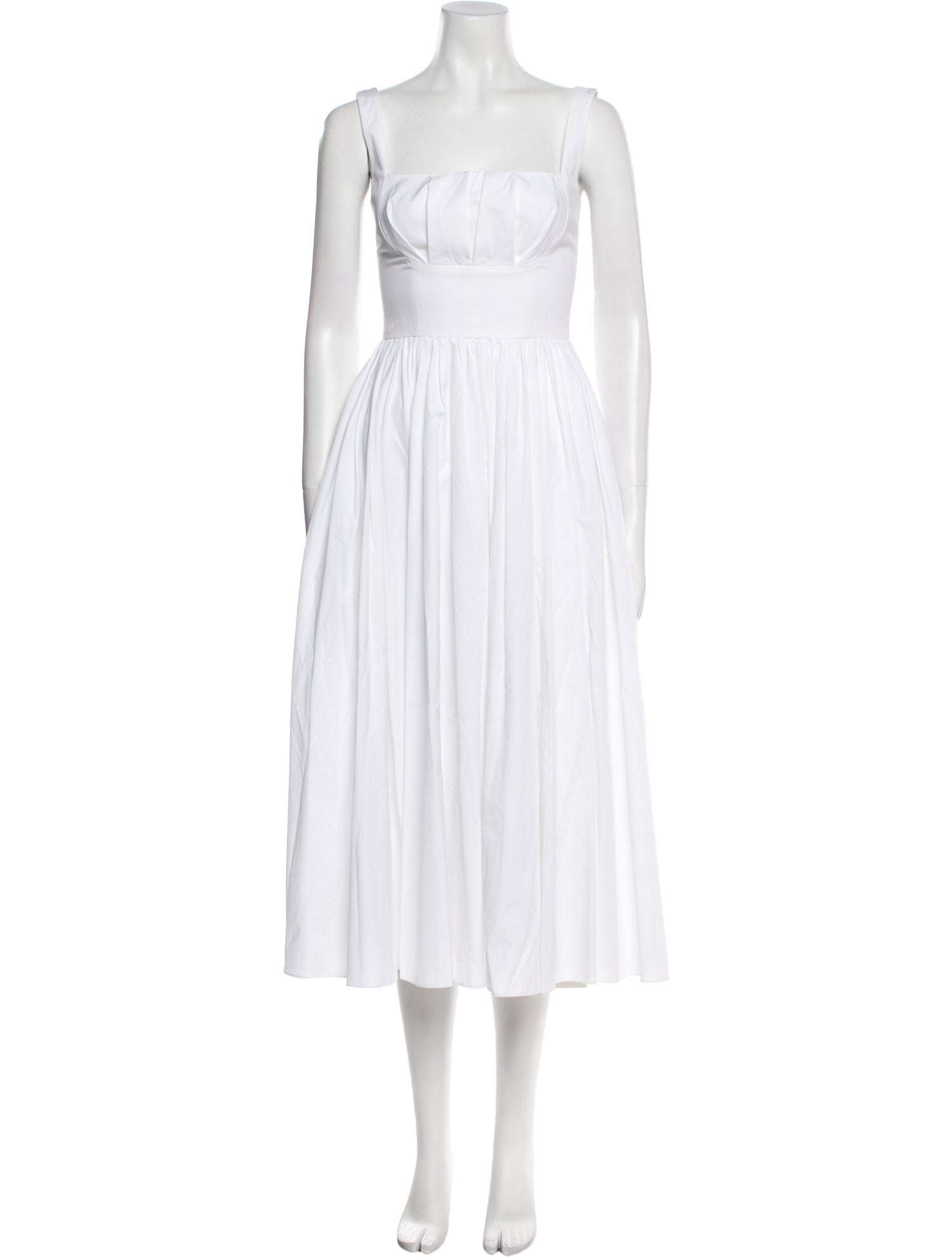 Emilia Wickstead Square Neckline Midi Length Dress