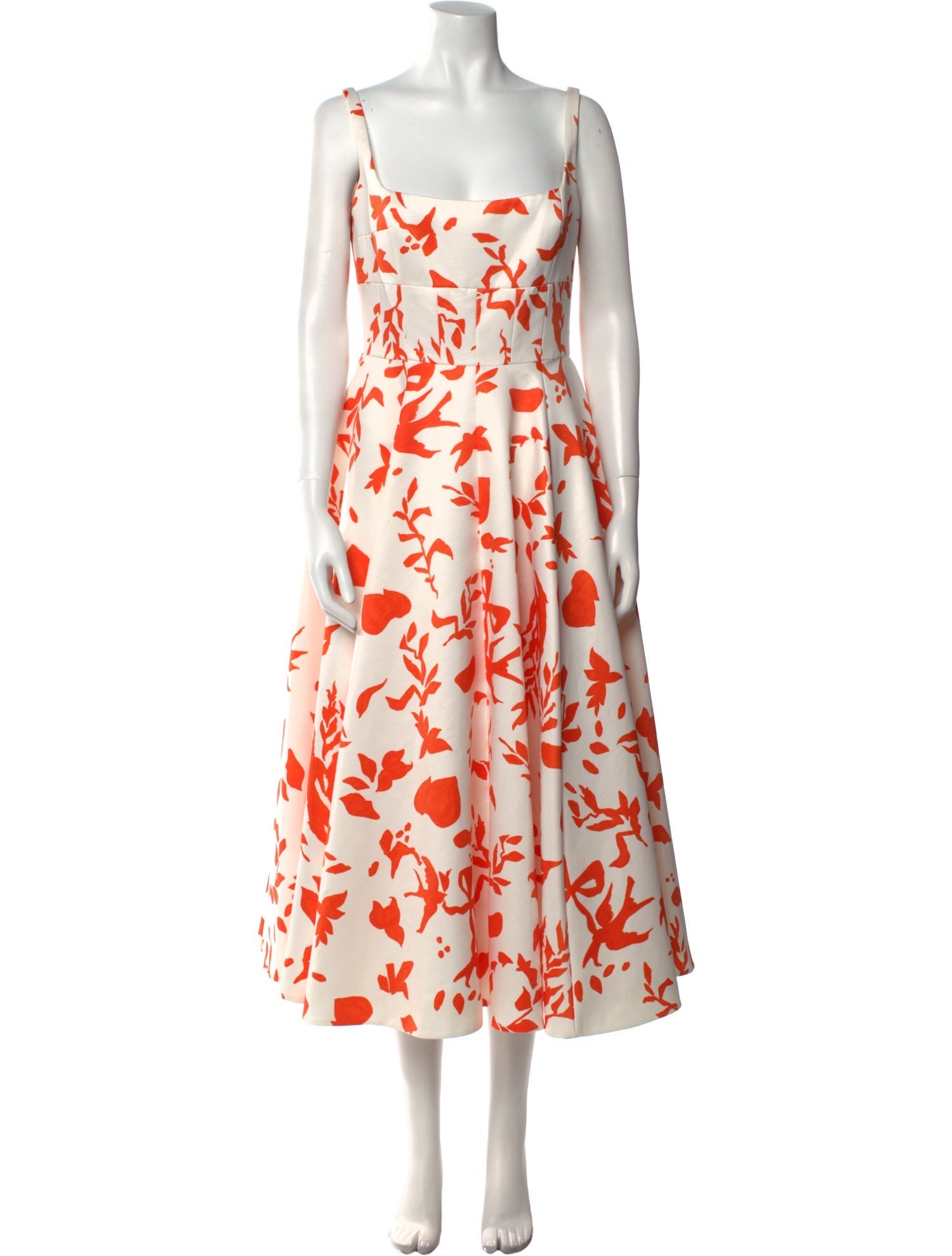 Emilia Wickstead Floral Print Midi Length Dress