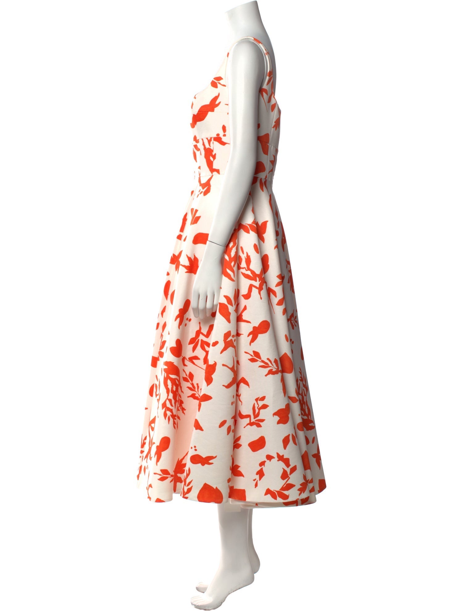 Emilia Wickstead Floral Print Midi Length Dress