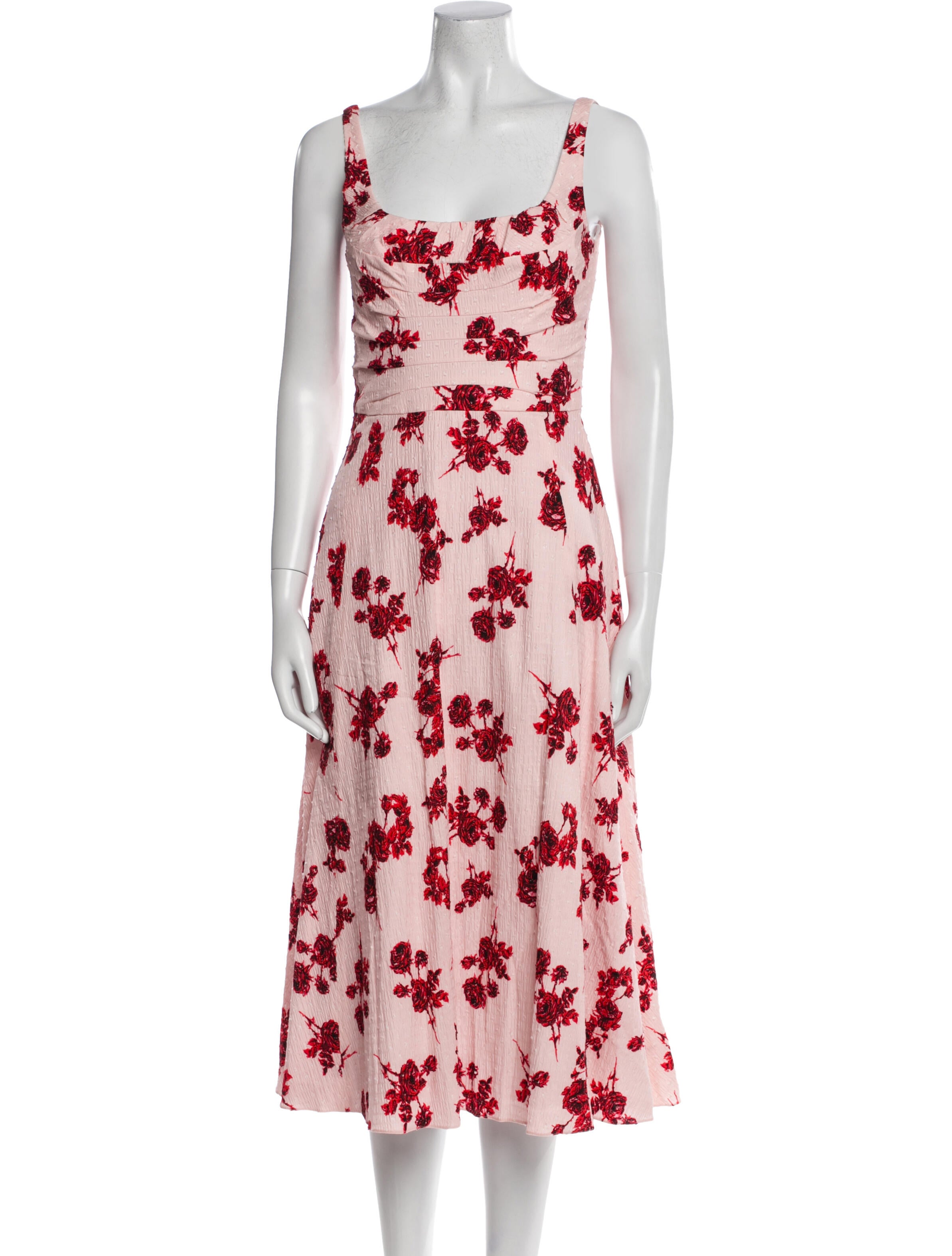 Emilia Wickstead Floral Print Midi Length Dress
