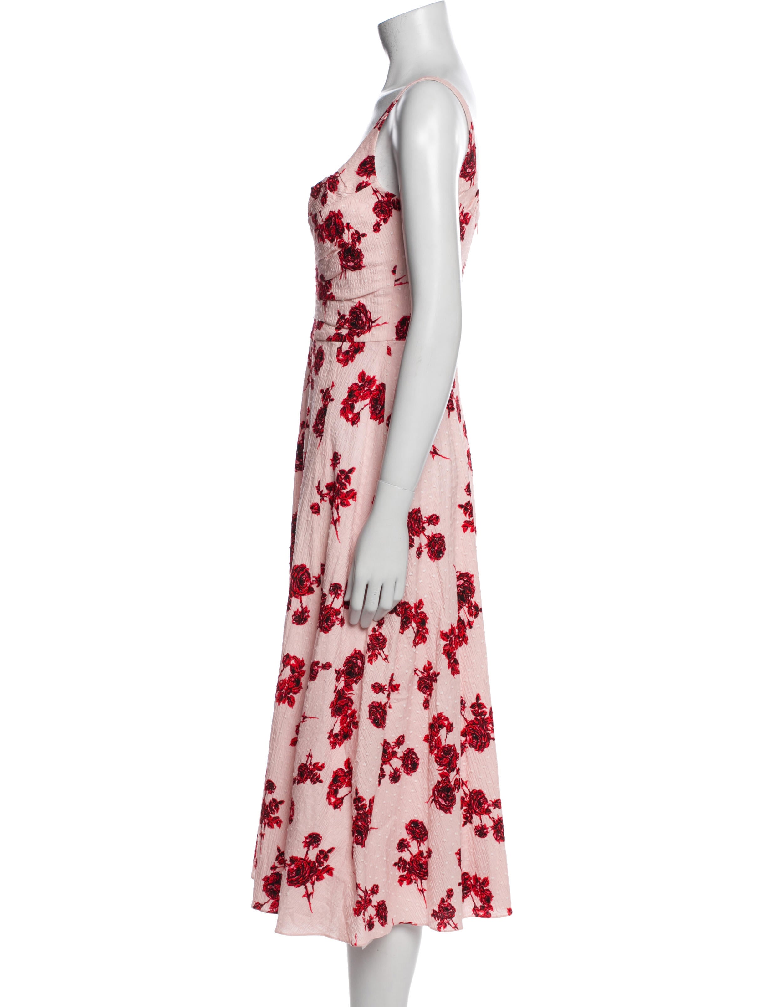 Emilia Wickstead Floral Print Midi Length Dress