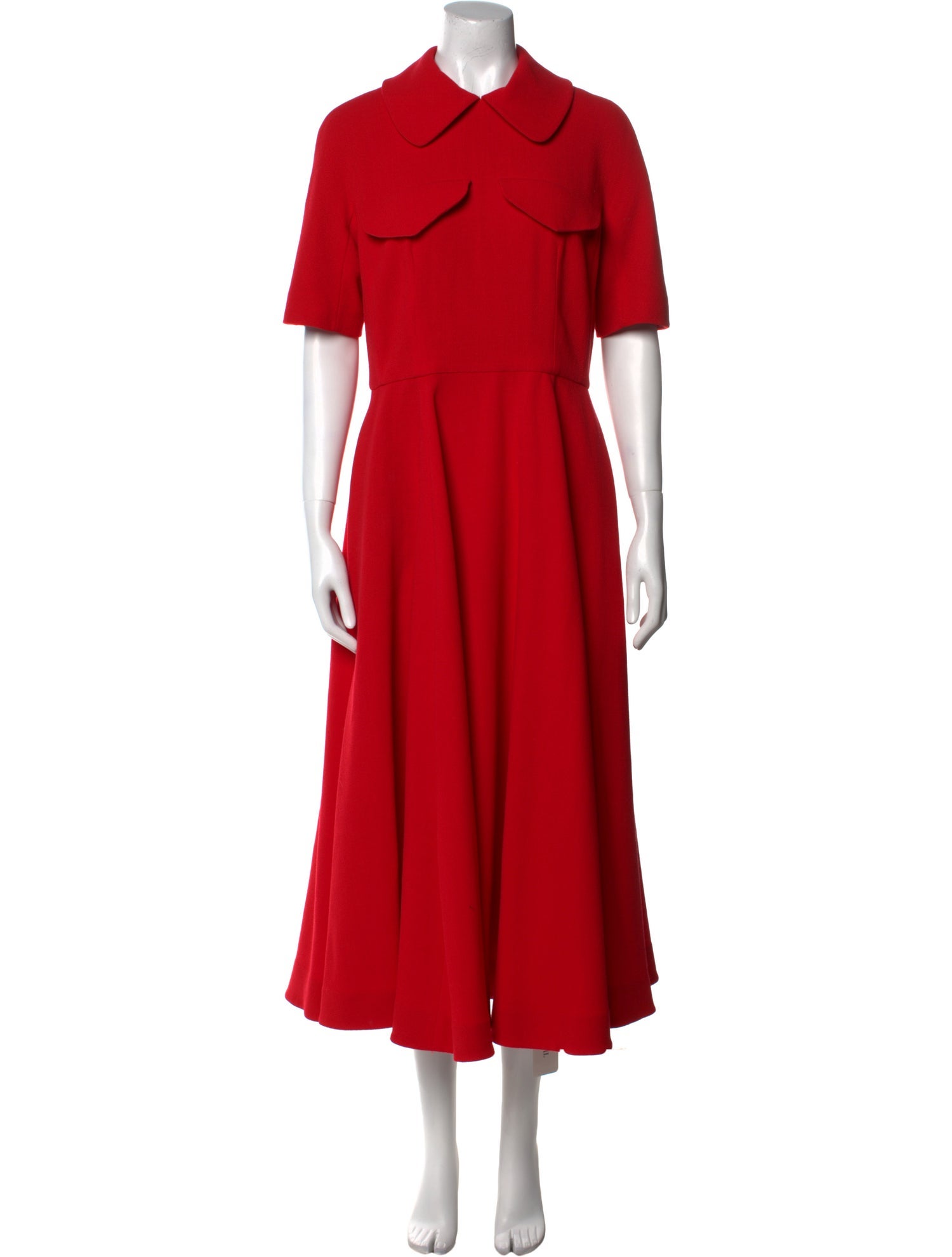 Emilia Wickstead Wool Long Dress