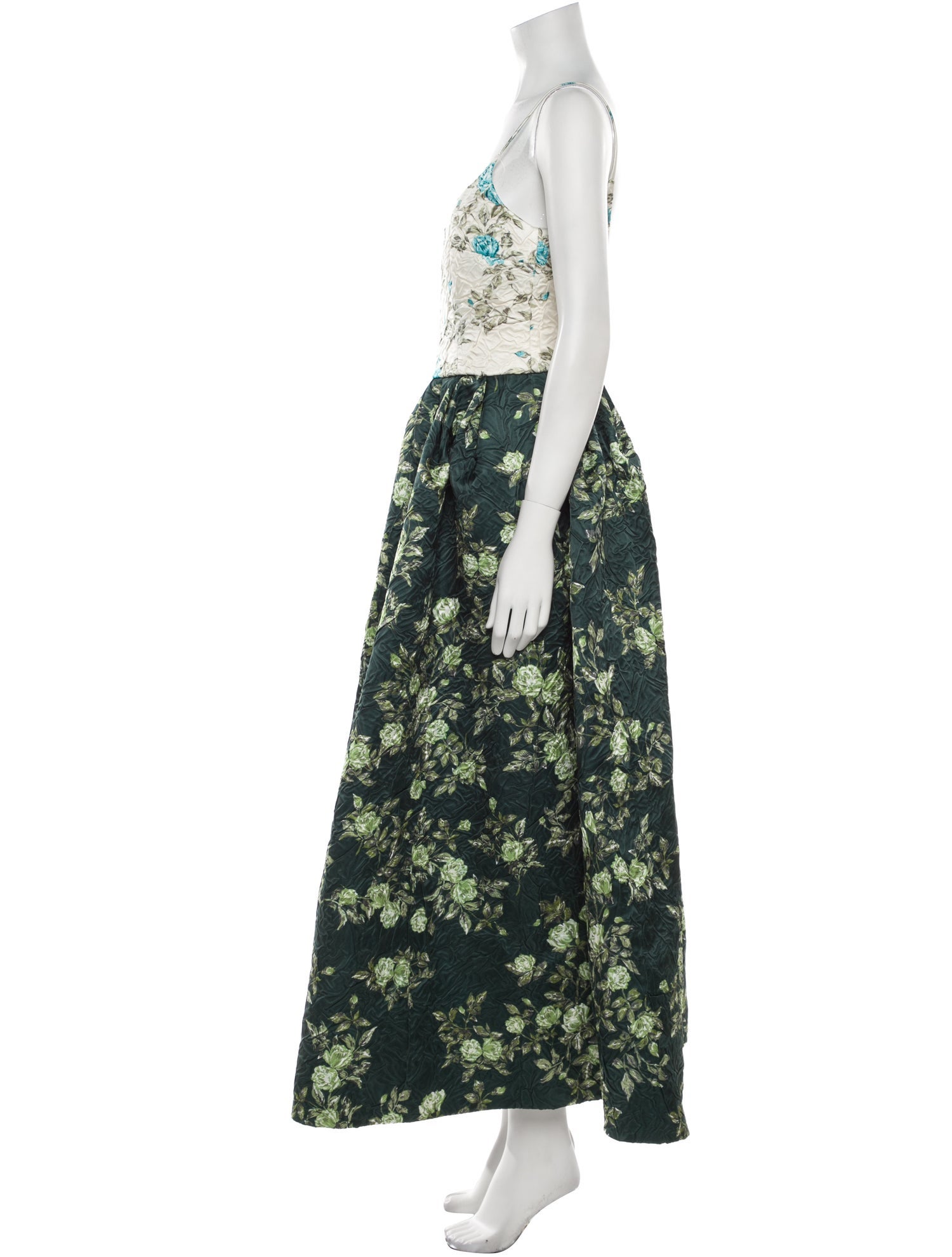 Emilia Wickstead Floral Print Long Dress w/ Tags