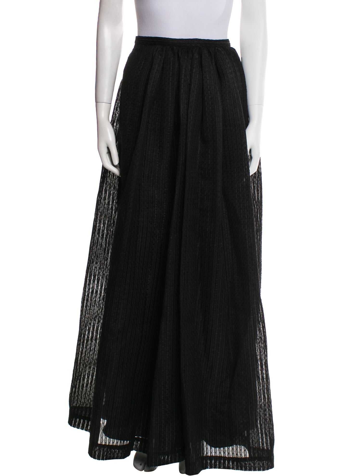 Emilia Wickstead Pleated Accents Long Skirt