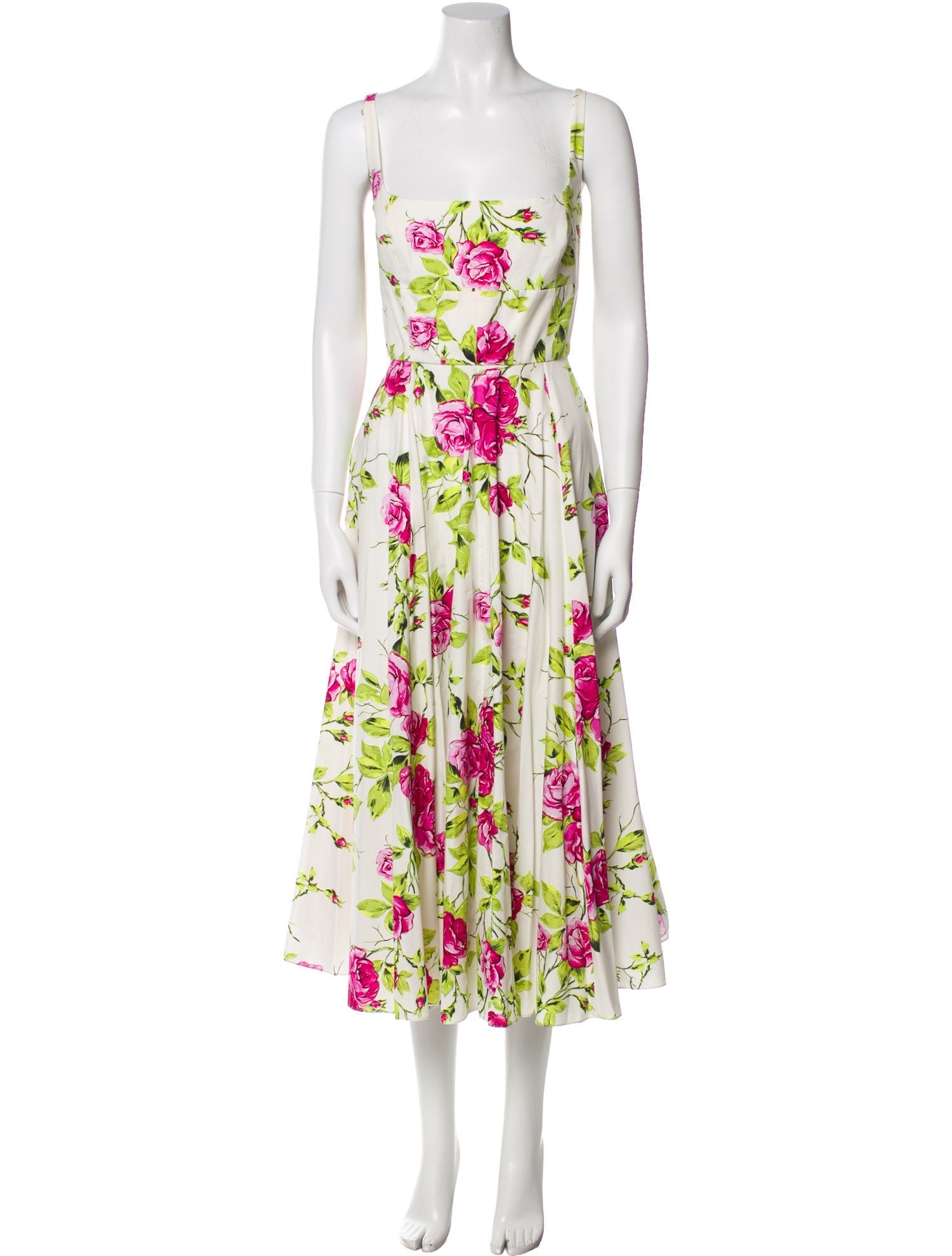 Emilia Wickstead Floral Print Long Dress