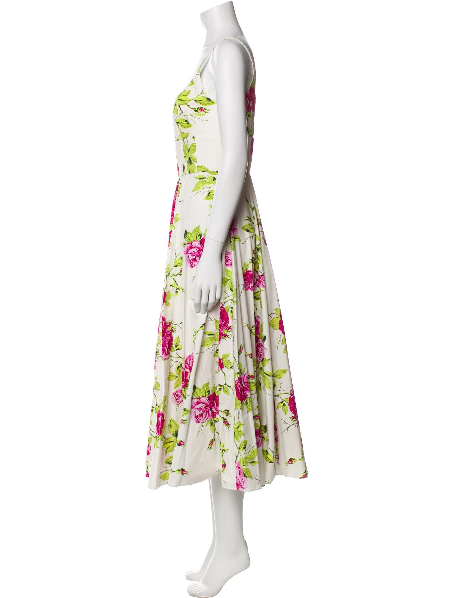 Emilia Wickstead Floral Print Long Dress