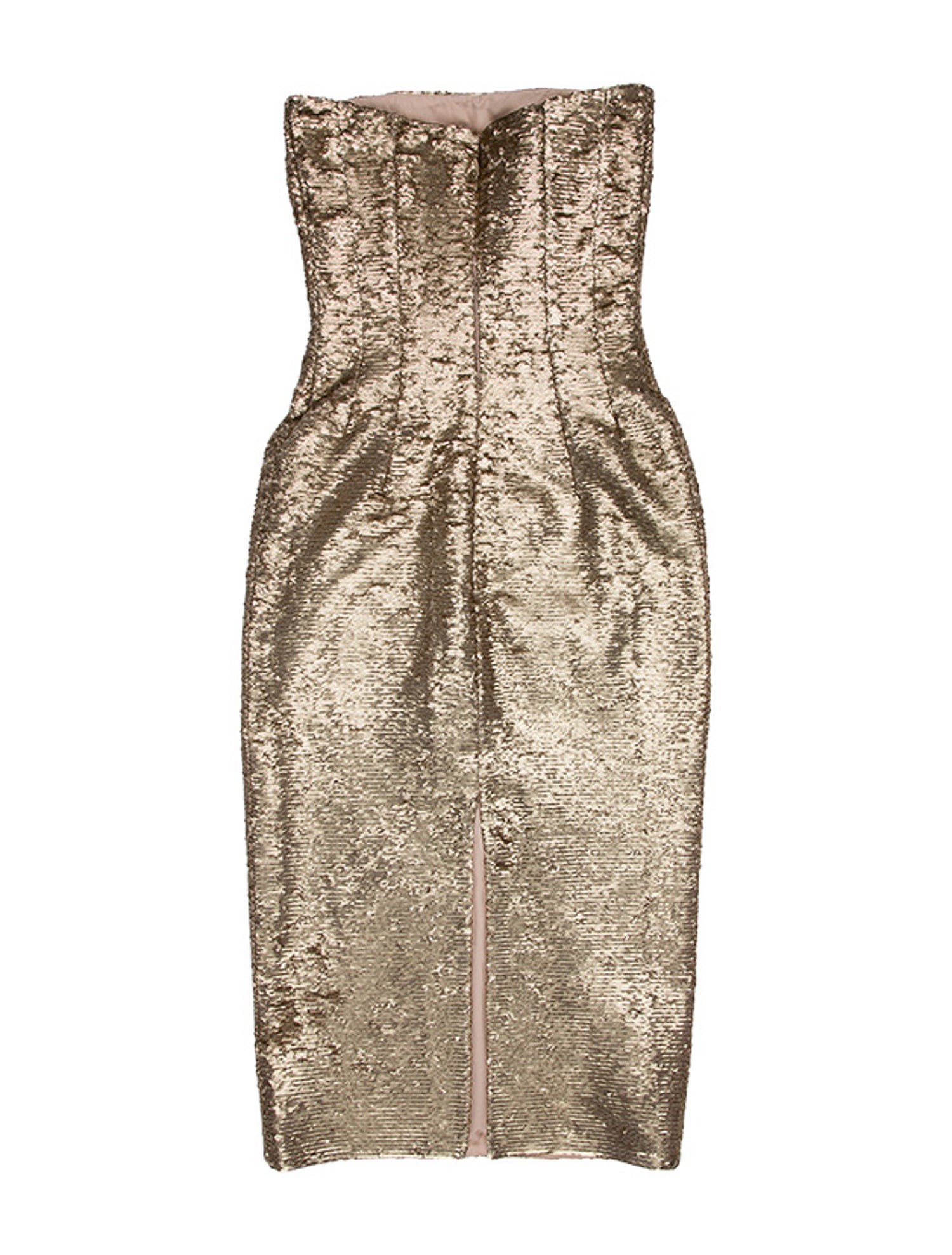 Emilia Wickstead Strapless Knee-Length Dress