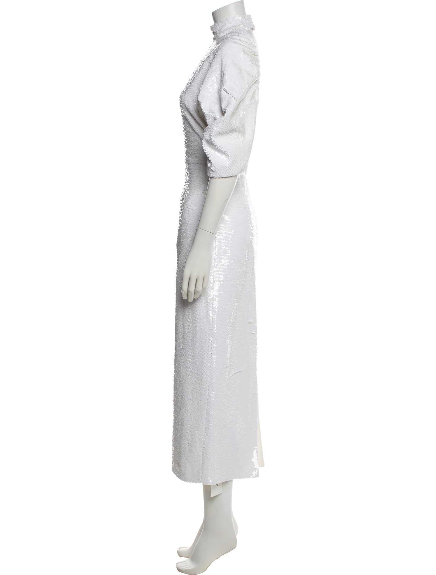 Emilia Wickstead Mock Neck Long Dress